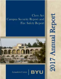 Clery Act Campus Security Report and Fire Safety Report