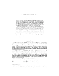 On the Minkowski Measure