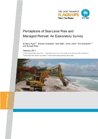 Perceptions of Sea-Level Rise and Managed Retreat: an Exploratory Survey