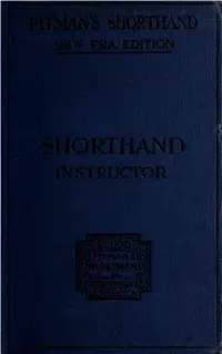 Pitman's Shorthand Instructor : a Complete Exposition of Sir Isaac Pitman's System of Shrothand