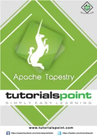 Preview Apache Tapestry Tutorial