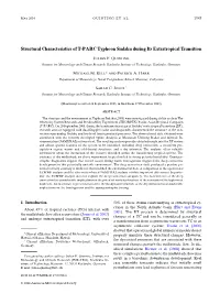 Structural Characteristics of T-PARC Typhoon Sinlaku During Its Extratropical Transition