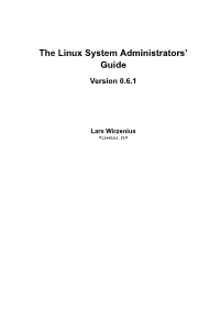 The Linux System Administrators' Guide
