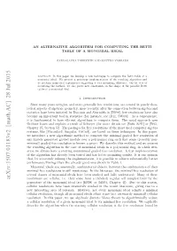 An Alternative Algorithm for Computing the Betti Table of a Monomial Ideal 3