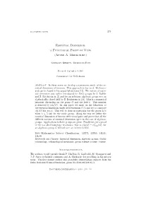 Essential Dimension: a Functorial Point of View (After A. Merkurjev)