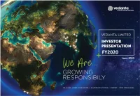FY2020 June 2020 Cautionary Statement and Disclaimer