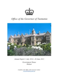 Office of the Governor Annual Report 2014