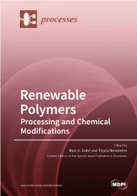 Renewable Polymers ﻿ • Marc A