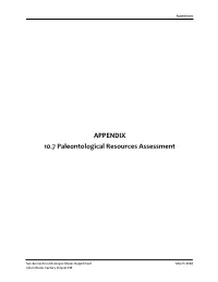 Appendix 10.7 Paleo Report (PDF)