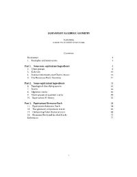 Equivariant Algebraic Geometry