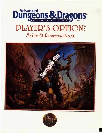 Player's Optiont