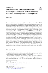 Curriculum and Educational Reforms in Portugal: an Analysis on Why and How Students' Knowledge and Skills Improved