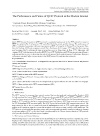 The Performance and Future of QUIC Protocol in the Modern Internet