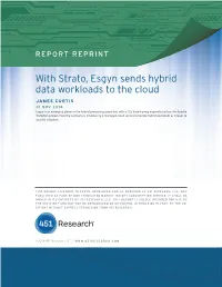 With Strato, Esgyn Sends Hybrid Data Workloads to the Cloud