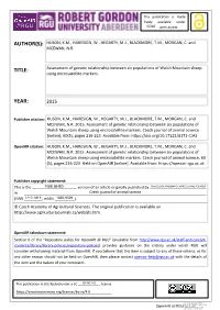 Assessment of Genetic Relationship Between Six Populations of Welsh Mountain Sheep Using Microsatellite Markers