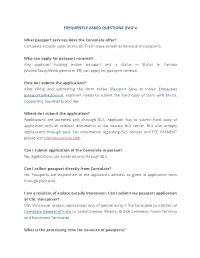 FREQUENTLY ASKED QUESTIONS (FAQ’S)