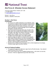 Aira Force & Ullswater Access Statement