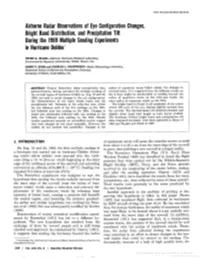 Airborne Radar Observations of Eye Configuration Changes, Bright