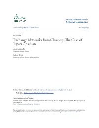 Exchange Networks from Close-Up: the Case of Lipari Obsidian Andrea Vianello 1, Robert H
