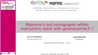 Mayenne's Soil Cartography Within Everyone's Reach with Geomayenne.Fr