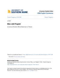 Miss Julie Program