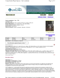 Page 1 of 13 Comprehensive Report Species