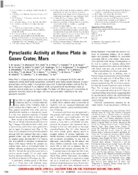 Pyroclastic Activity at Home Plate in Gusev Crater, Mars