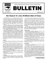 Six Named to Join NCHSAA Hall of Fame