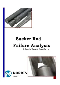 Sucker Rod Failure Analysis a Special Report from Norris
