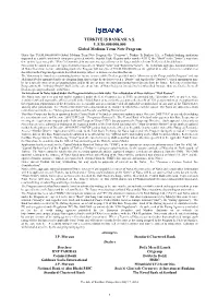 TÜRKİYE İŞ BANKASI A.Ş. U.S.$5,000,000,000 Global Medium