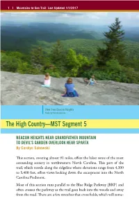 The High Country—MST Segment 5