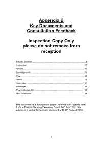 Appendix B Key Documents and Consultation Feedback Inspection