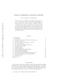 Courant Algebroids in Parabolic Geometry