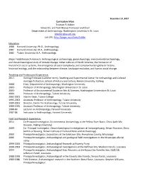 Curriculum Vitae Tristram R