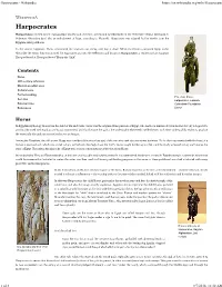 Harpocrates � Wikipedia