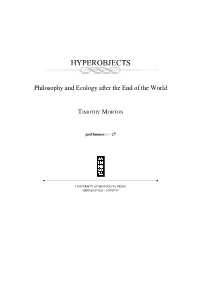 Hyperobjects