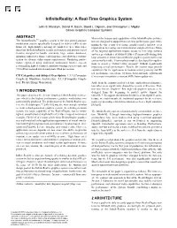 Infinitereality: a Real-Time Graphics System