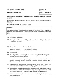 Item Meeting – 1 October 2019 Report HLB/081/19 No