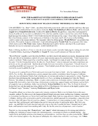For Immediate Release