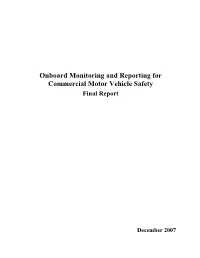 Onboard Monitoring and Reporting System For