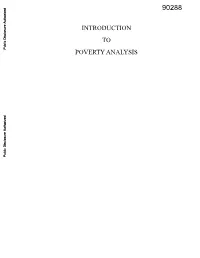 Poverty Lines 3.4 Solution B: Subjective Poverty Lines