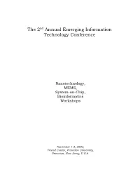 The 2Nd Annual Emerging Information Technology Conference