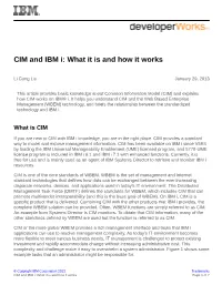 CIM and IBM I: What It Is and How It Works