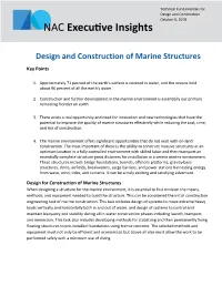 Design and Construction of Marine Structures