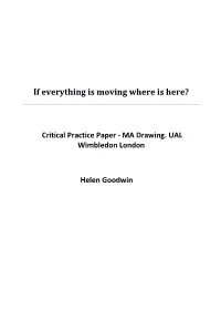 If Everything Is Moving Where Is Here?