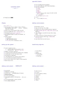 Operativni Sistem Ubuntu Desktop Environments Setting up the System