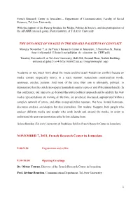 Program Dynamics of Images in Israeli-Palestinian Conflict. Nov
