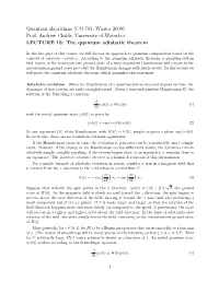 The Quantum Adiabatic Theorem