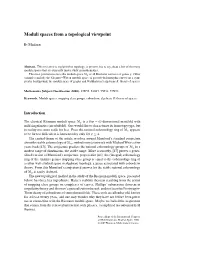 Moduli Spaces from a Topological Viewpoint
