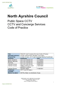 PSCCTV Code of Practice